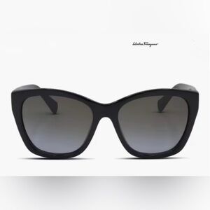 Salvatore Ferragamo Sunglasses Black Cat Eye
